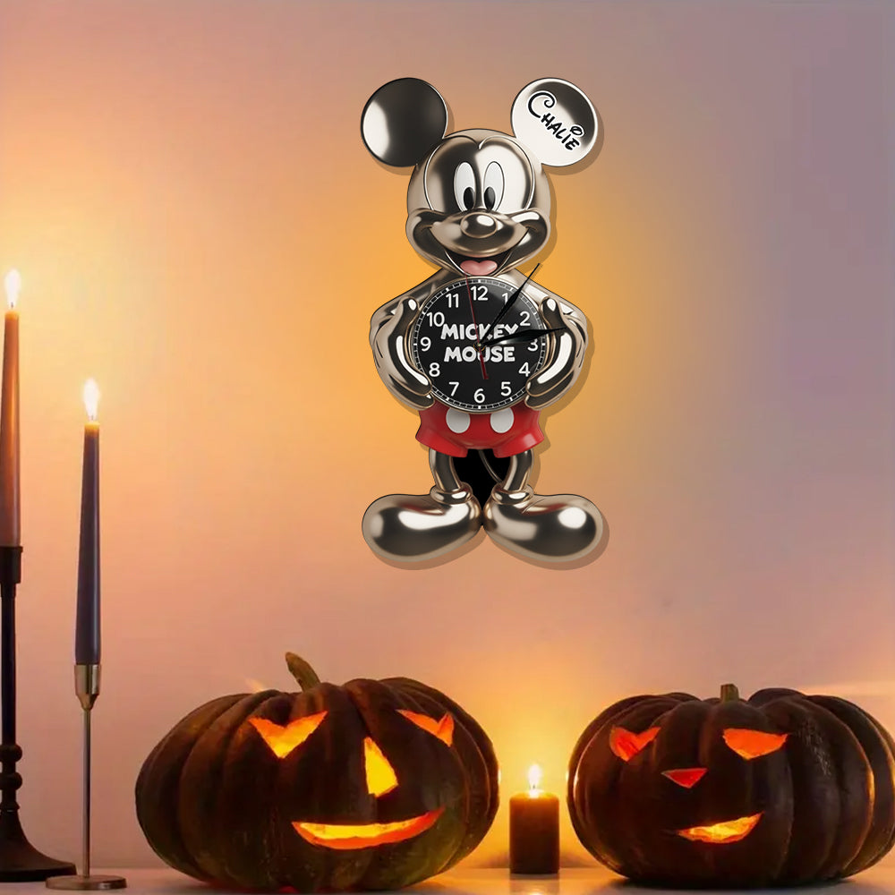 Magical Mouse Clock - Personalized Mouse LED Light Wall Clock