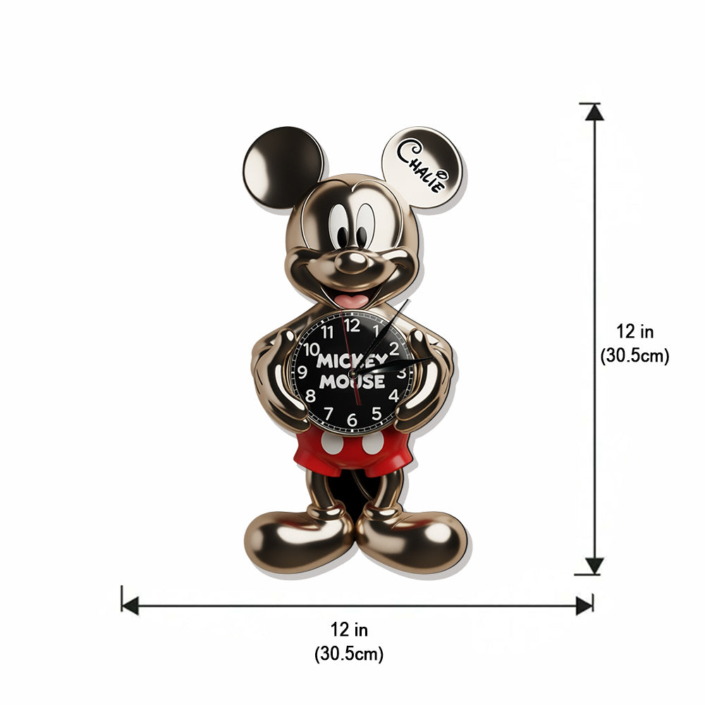 Magical Mouse Clock - Personalized Mouse LED Light Wall Clock