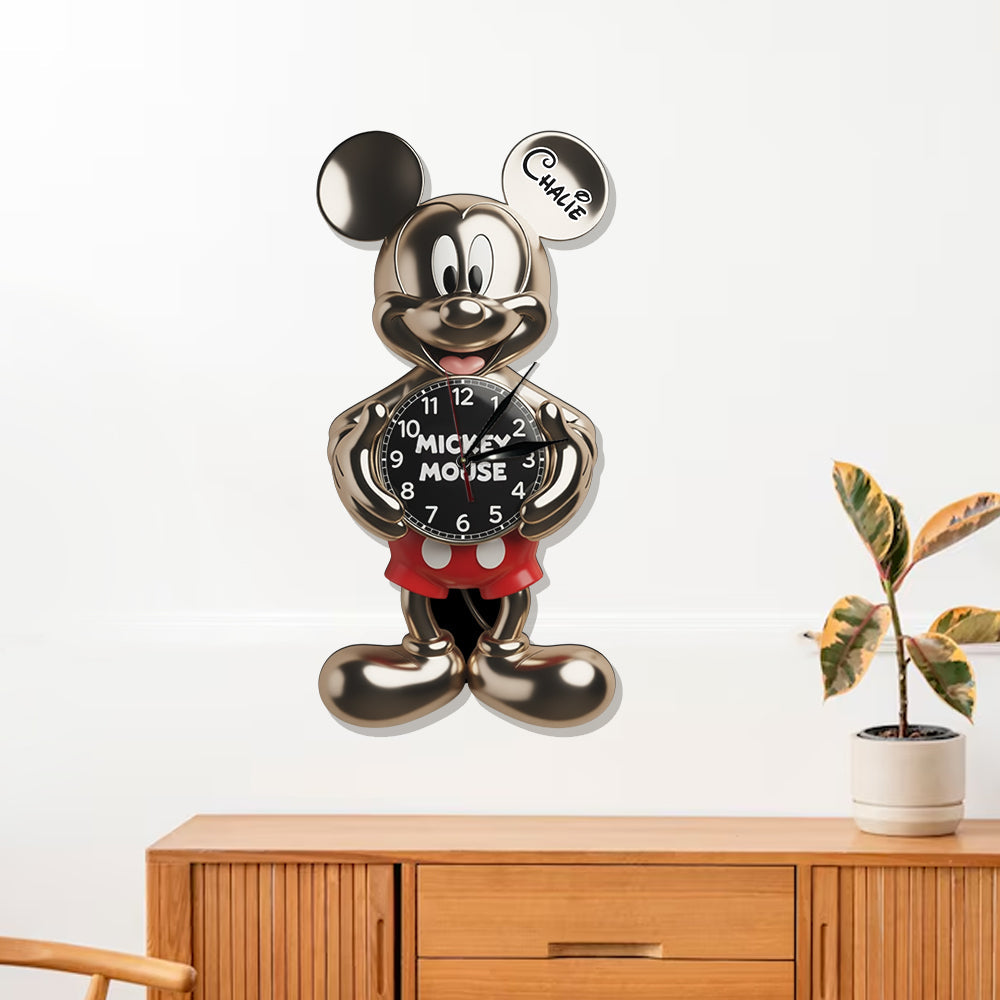 Magical Mouse Clock - Personalized Mouse LED Light Wall Clock
