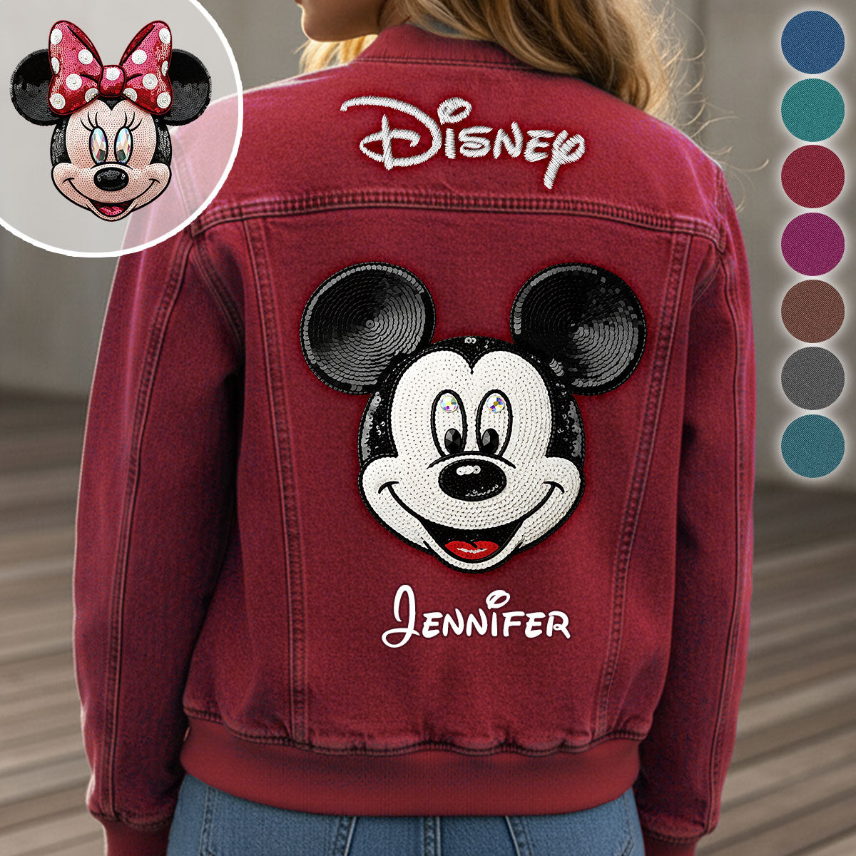 Dream Magic Custom Name - Personalized Mouse Bomber Jacket