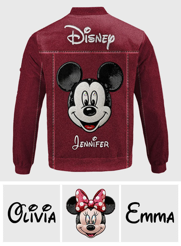 Dream Magic Custom Name - Personalized Mouse Bomber Jacket