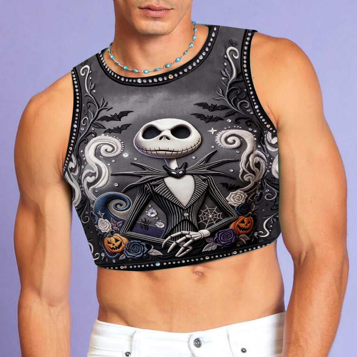 Halloween Nightmare - Personalized Nightmare Flare Pants & Crop Tanktop