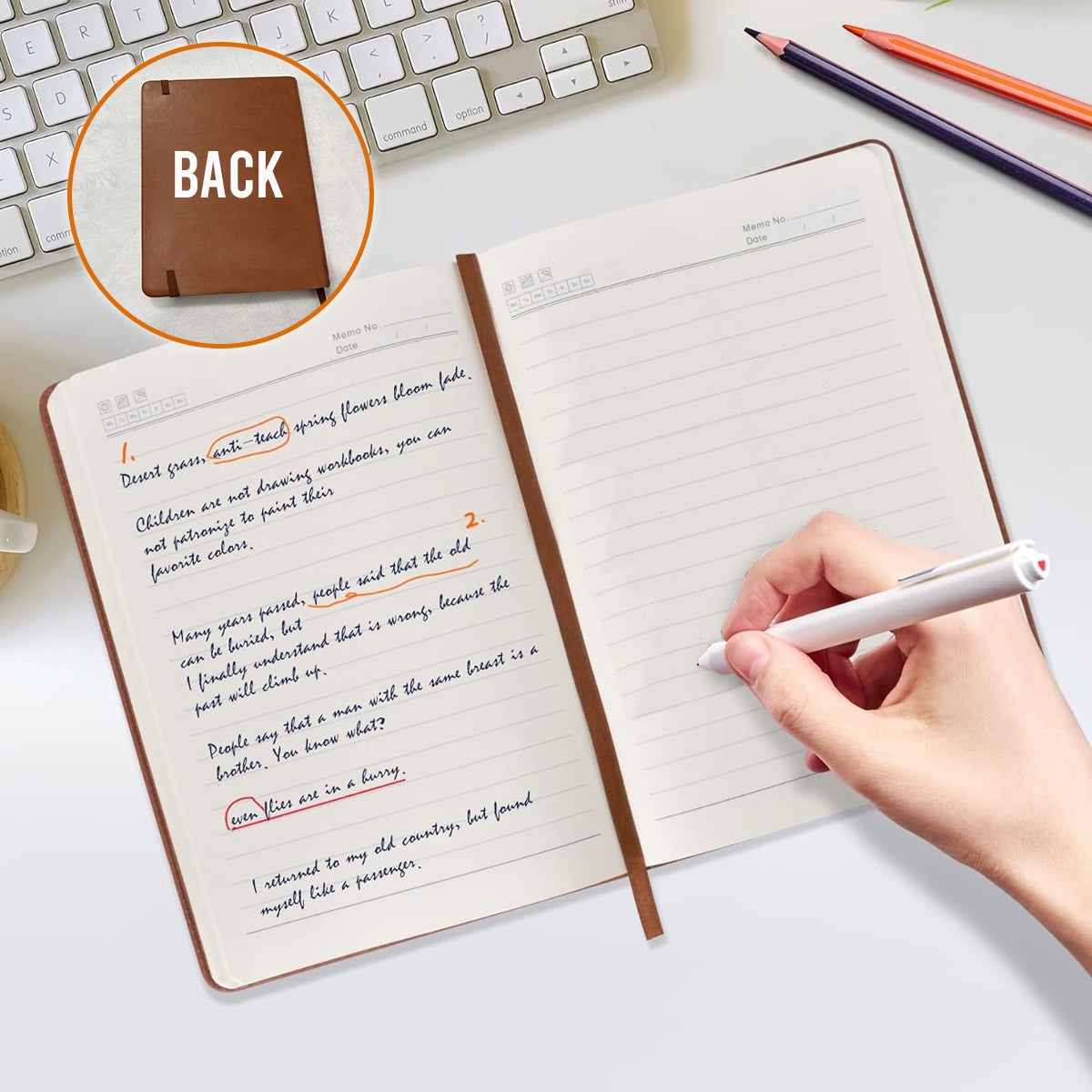 Magical Moments - Personalized Mouse Leather Journal