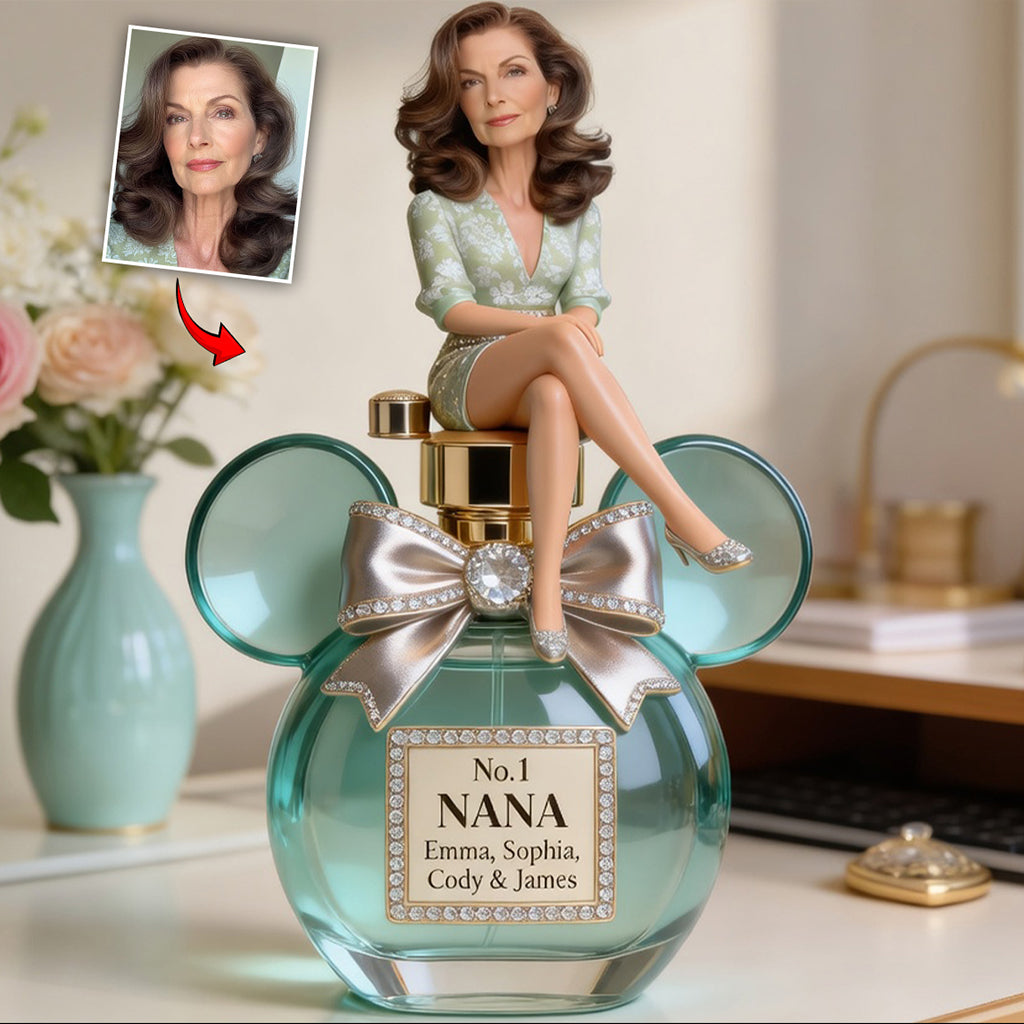 Custom Any Photo Magical Grandma/Mom - Personalized Mouse Custom Shaped Acrylic Plaque
