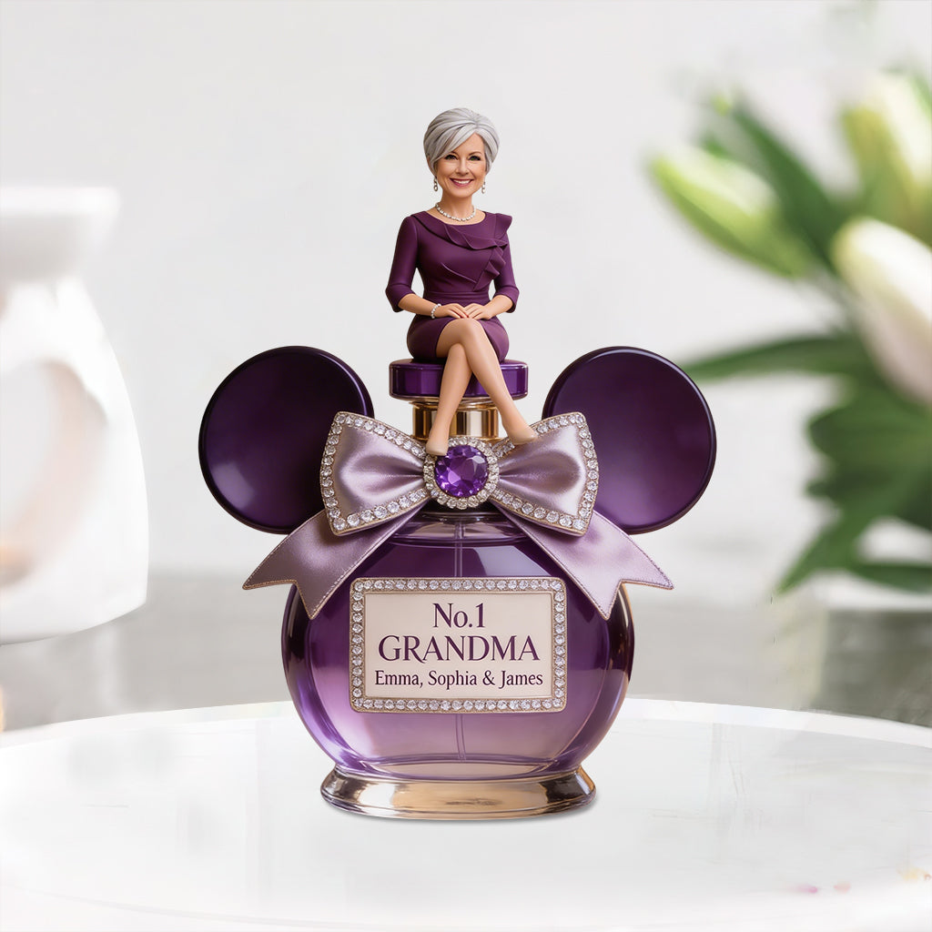 Custom Any Photo Magical Grandma/Mom - Personalized Mouse Custom Shaped Acrylic Plaque