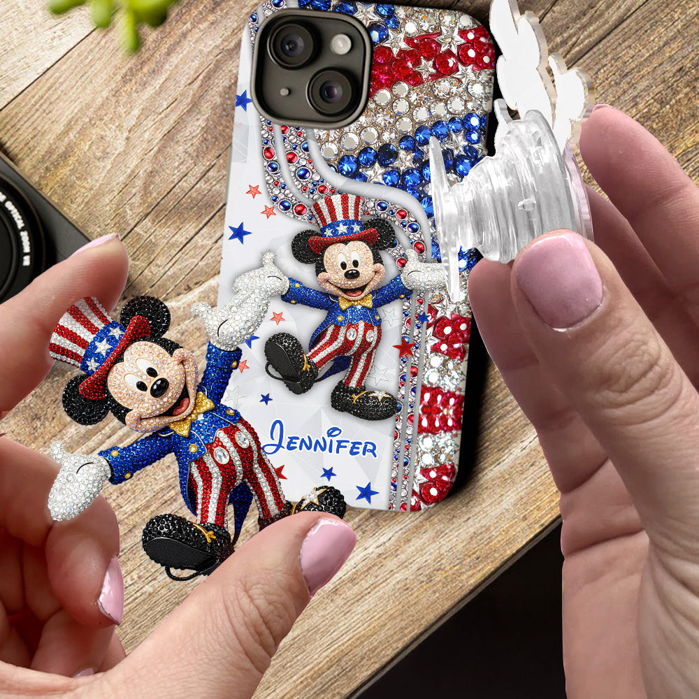 Red And White - Personalized Mouse Full Print Phone Case