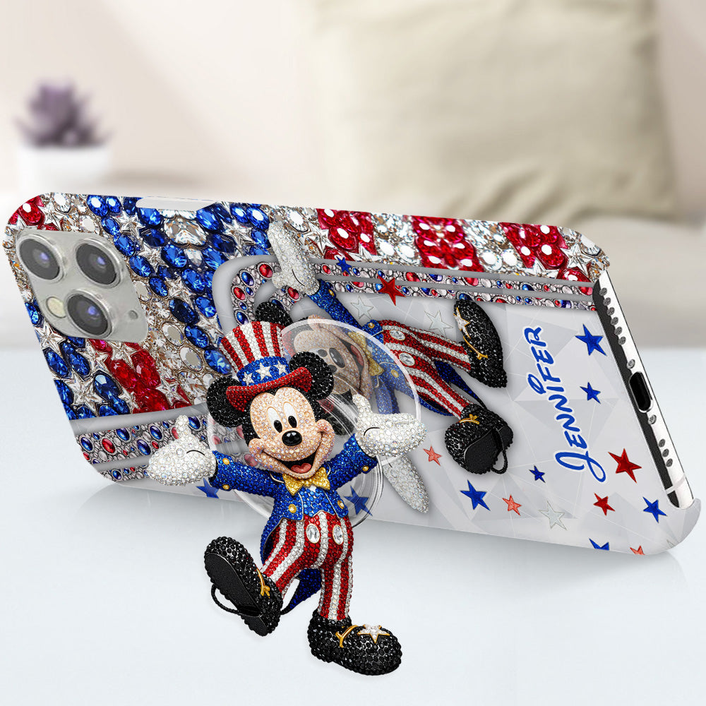 Red And White - Personalized Mouse Full Print Phone Case