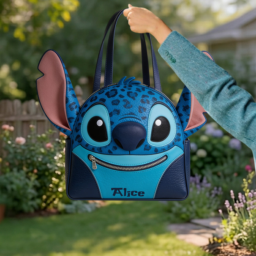 Blue Ailen - Personalized Ohana Custom Shape Tote Bag