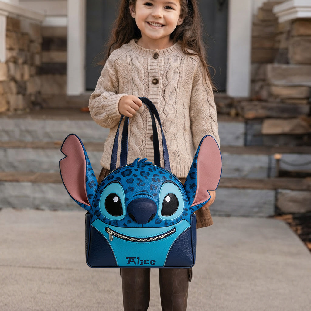 Blue Ailen - Personalized Ohana Custom Shape Tote Bag