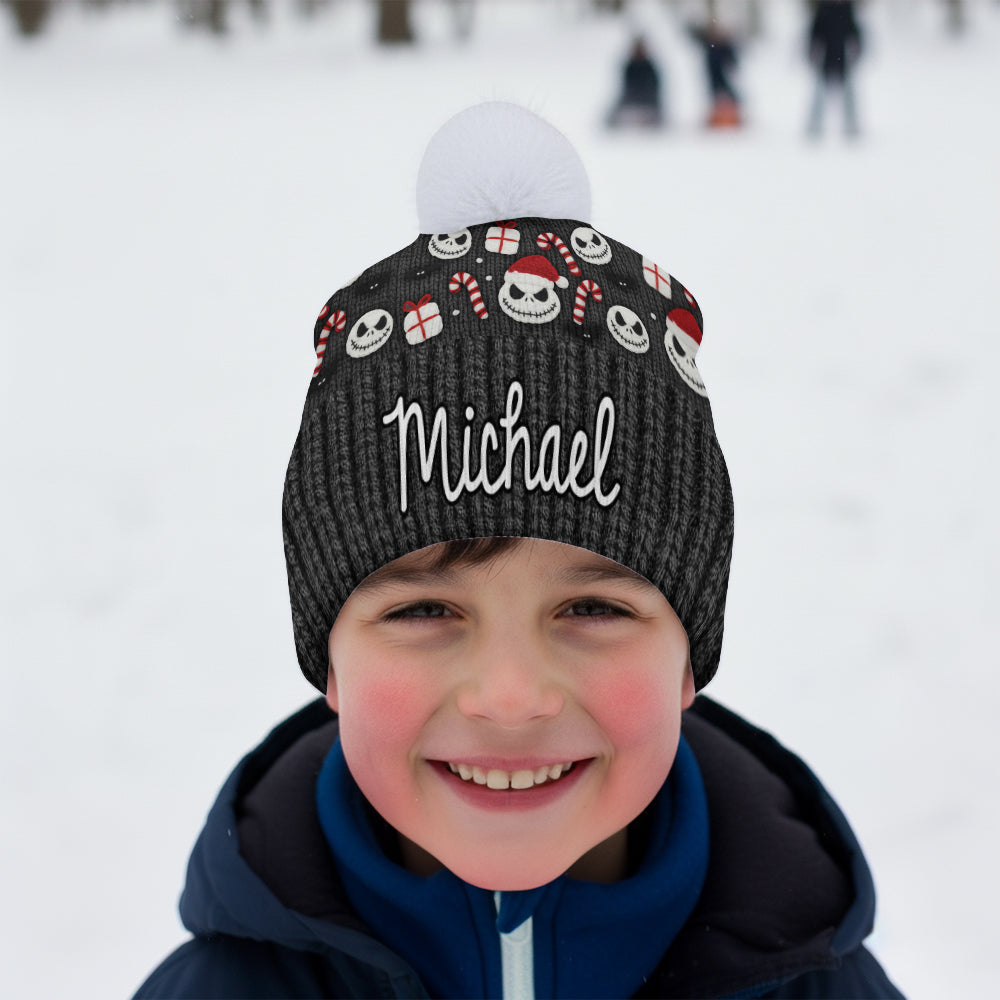 Nightmare Christmas - Personalized Nightmare Beanie Hat