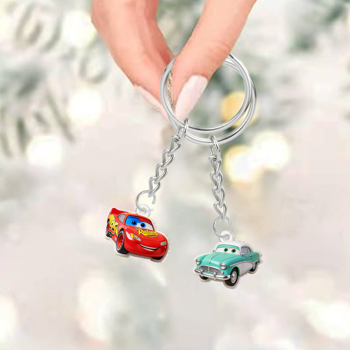 Cars Toon Characters - Personalized Racing Lover Advent Calendar With Ornaments