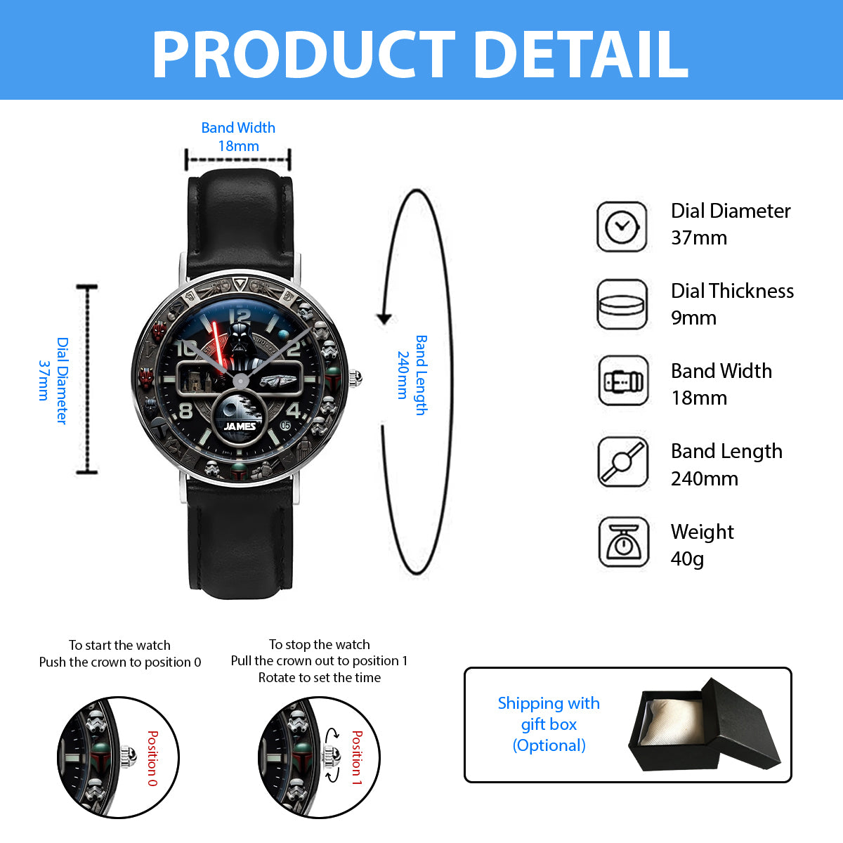 The Galaxy - Personalized The Force Hand Watch