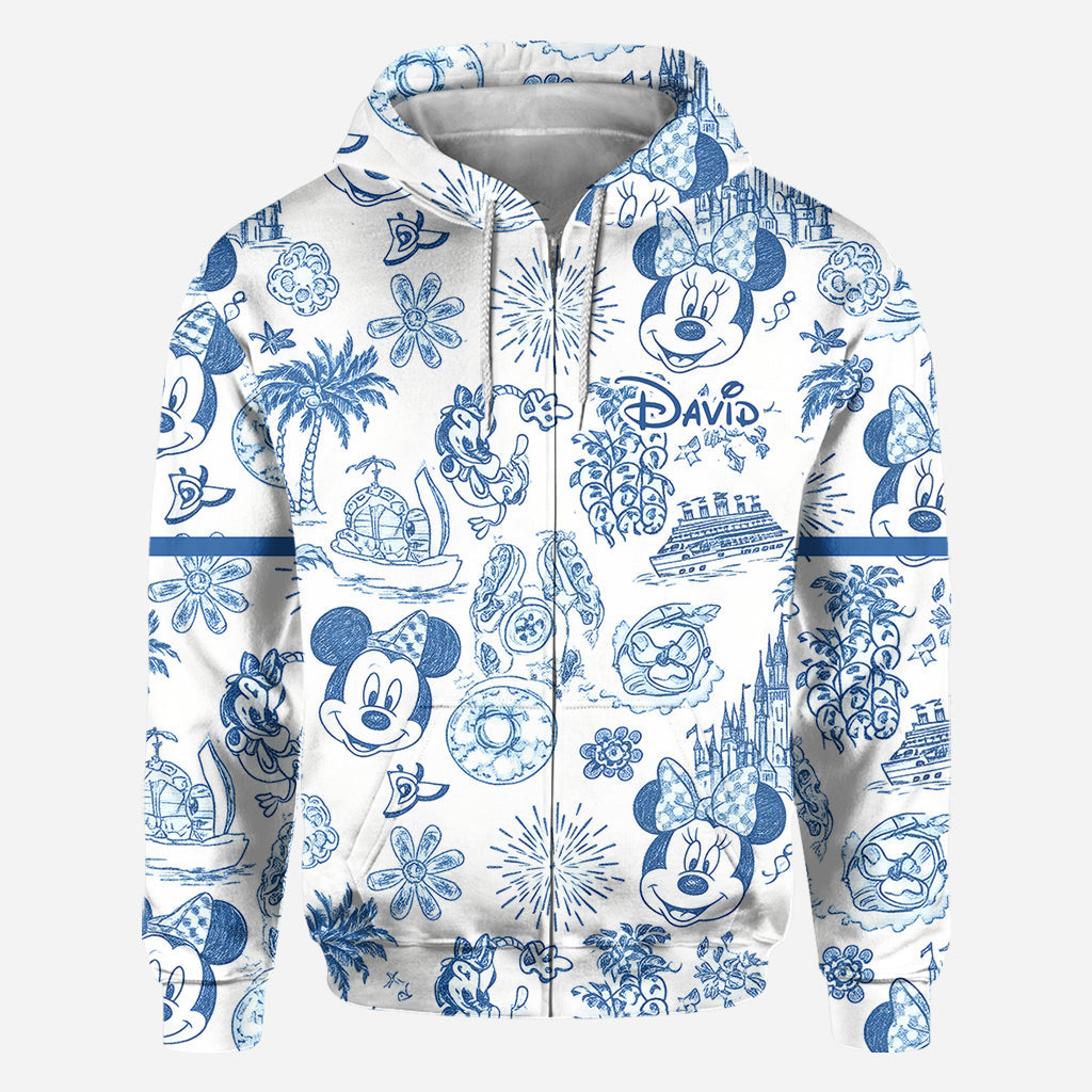Magical Love Toile De Jouy - Personalized Mouse All Over Shirt