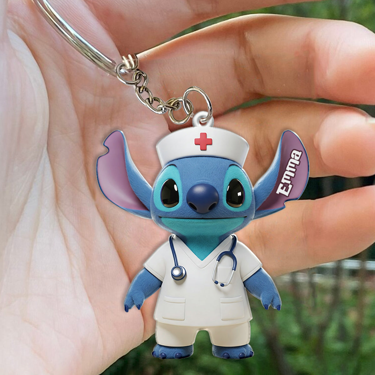 Ohana Nurse - Personalized Ohana Keychain