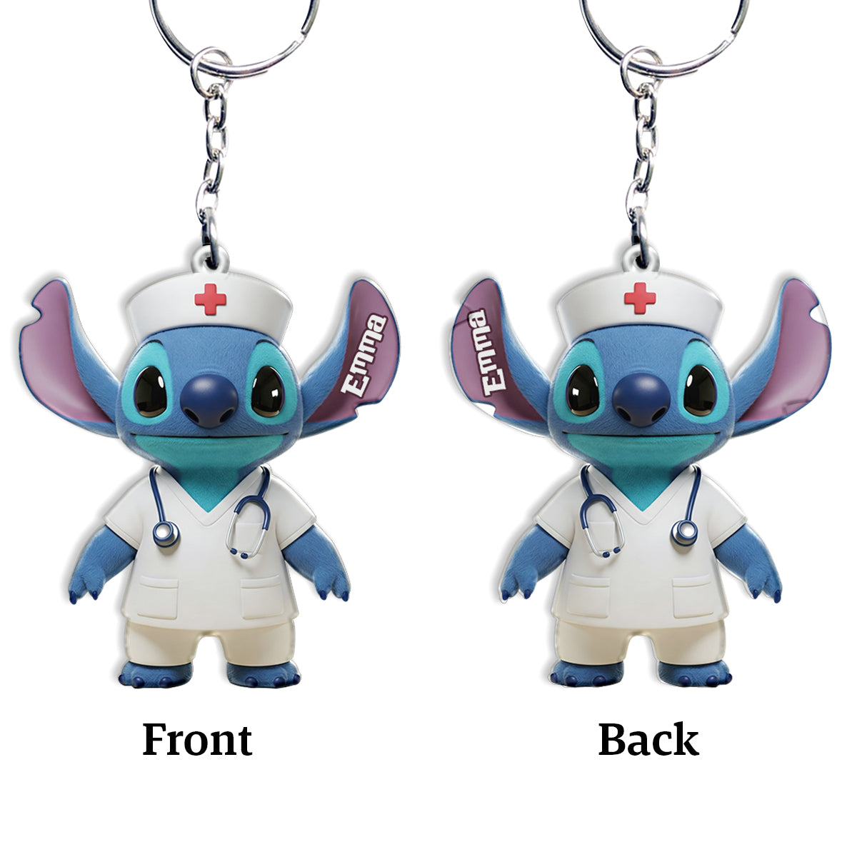 Ohana Nurse - Personalized Ohana Keychain