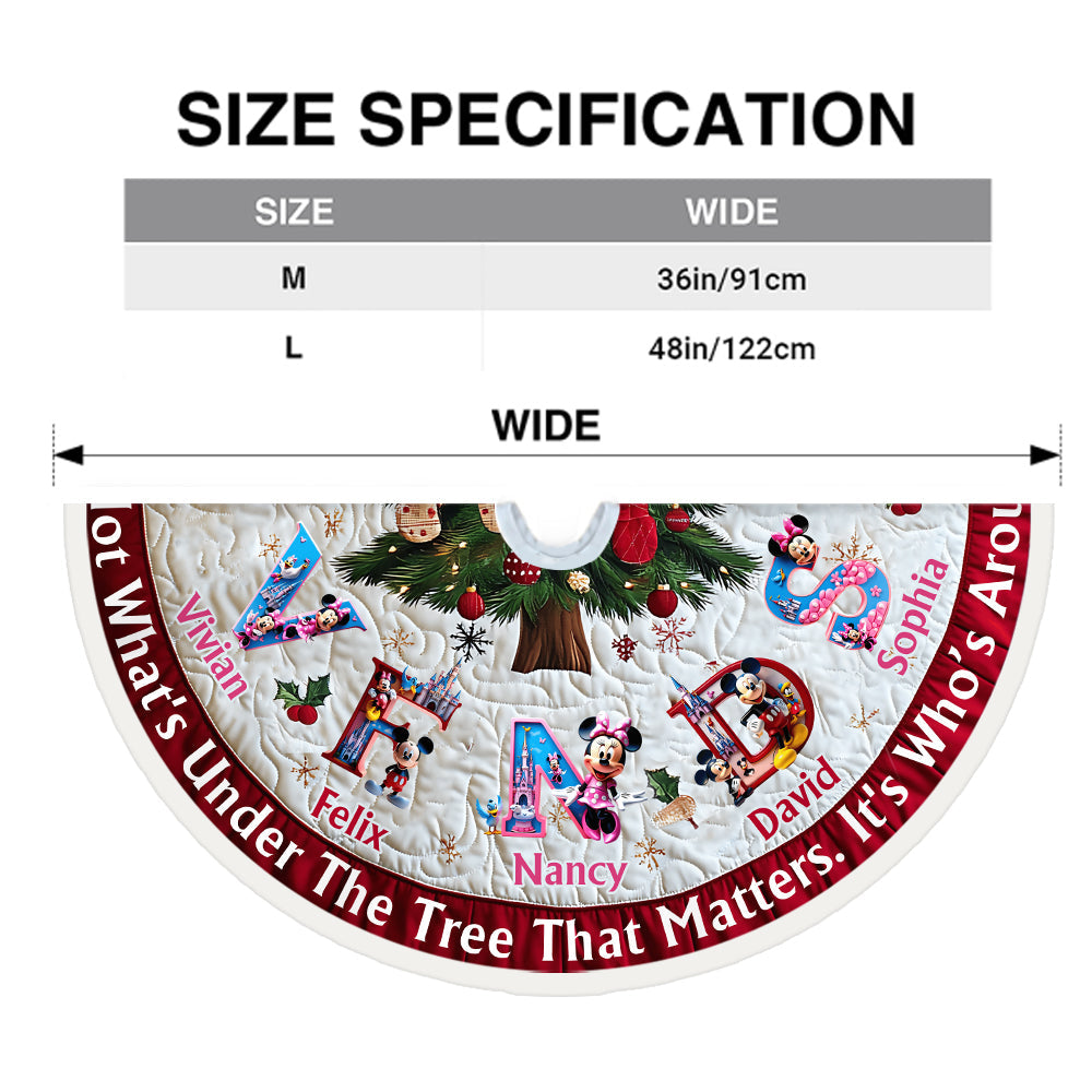 Magical Family - Personalized Mouse Tree Skirt