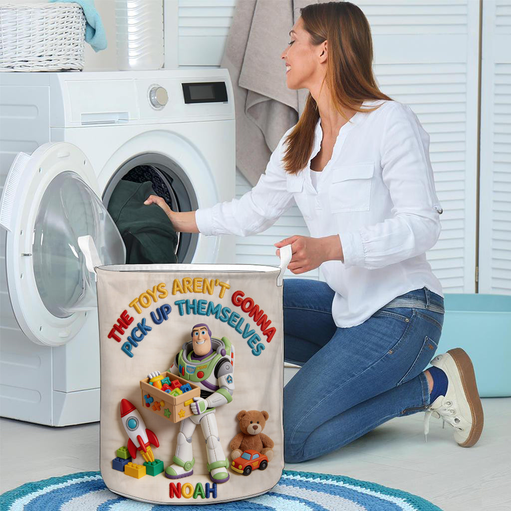 The Toys Aren't Gonna Pick Up Themselves - Personalized Kid Storage Basket