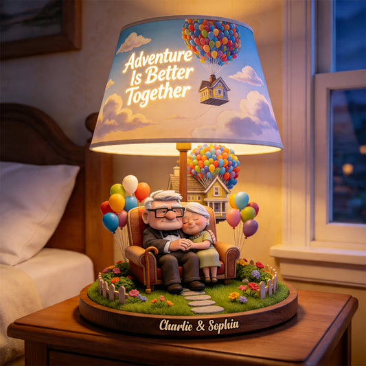 Adventure Is Better Together - Personalized Up Movie Couple Acrylic LED Night Light