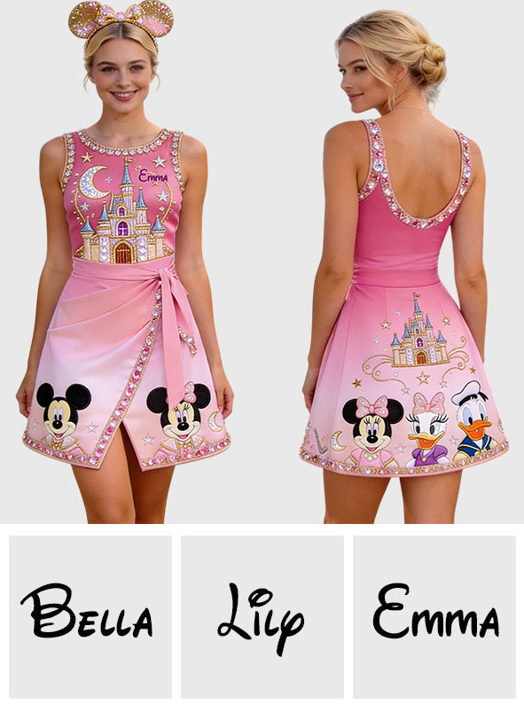 Magical Castle - Personalized Dream Trip Wrap Skort Dress