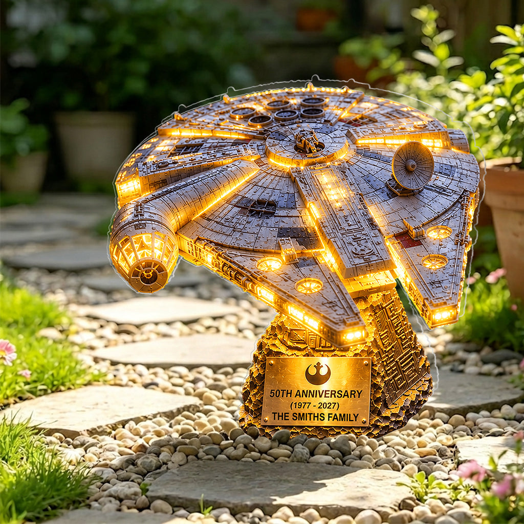 Keep Them Safe - Personalized The Force Solar Acrylic Light