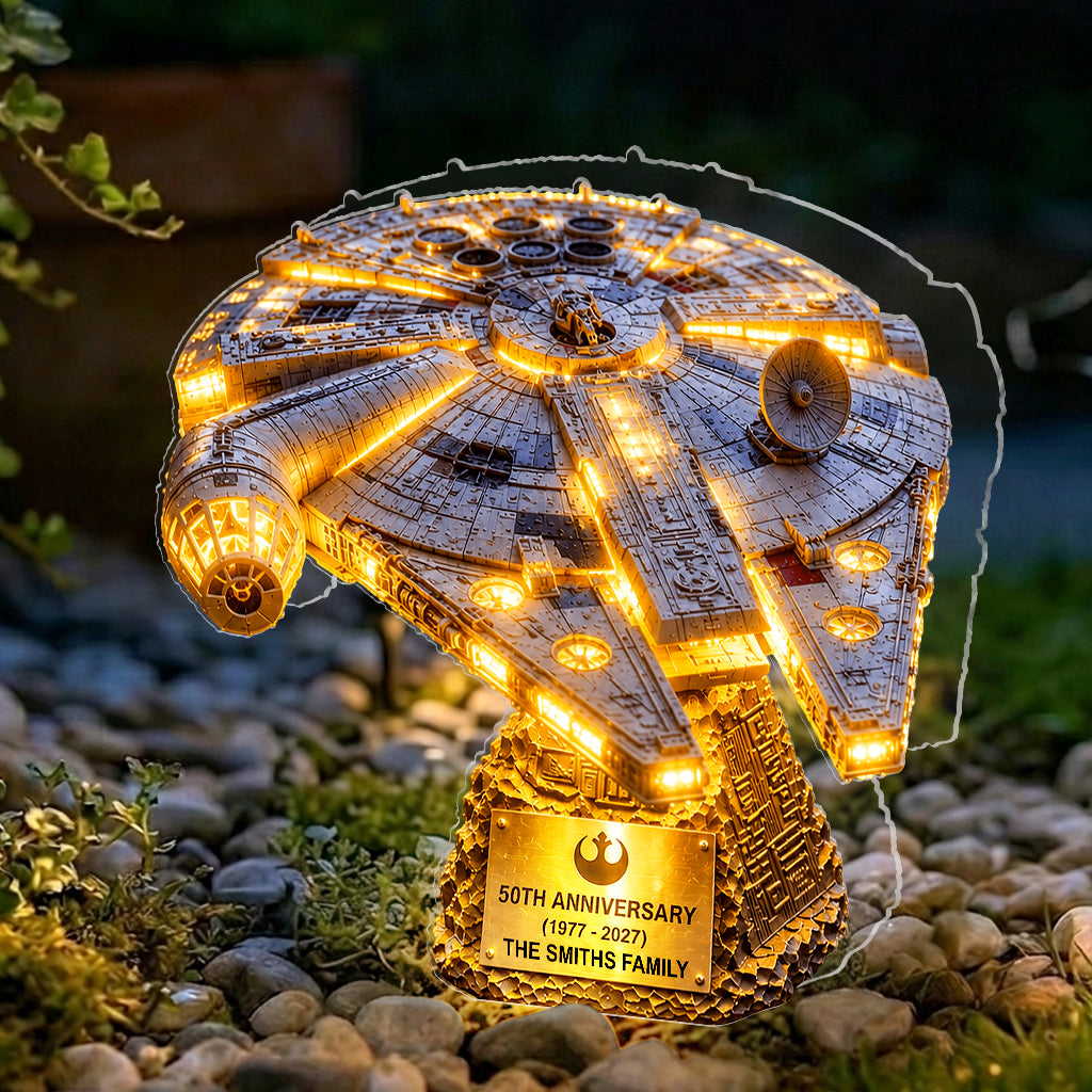 Keep Them Safe - Personalized The Force Solar Acrylic Light