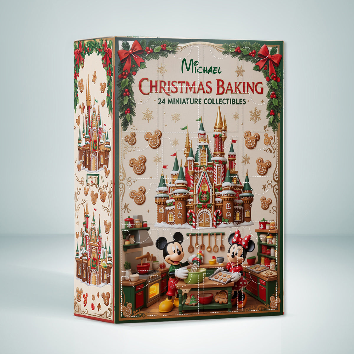 Christmas Baking - Personalized Baking Advent Calendar With Ornaments