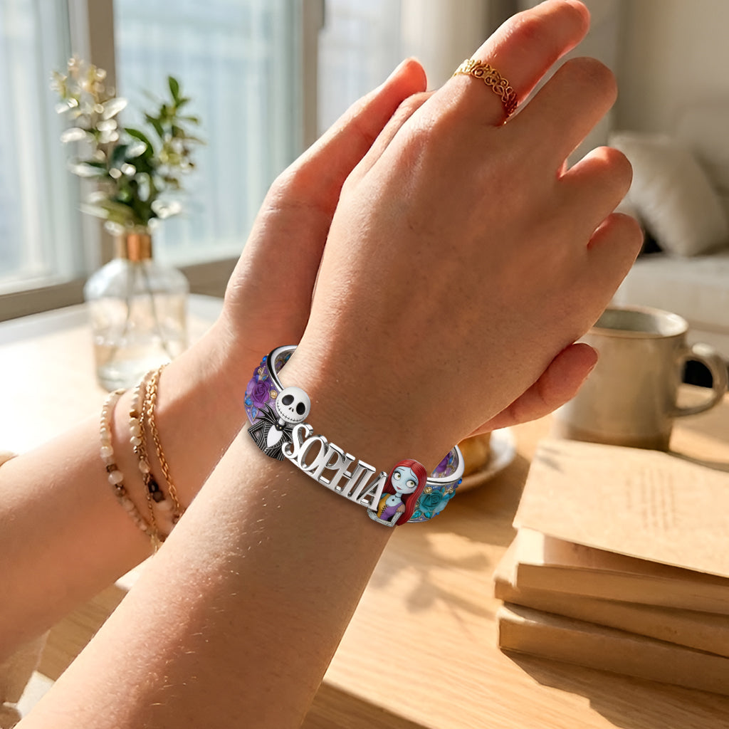 The Nightmare - Personalized Nightmare Shaped Cuff Bracelet