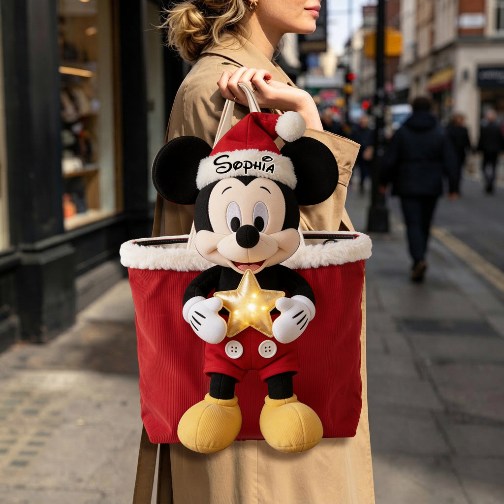 Magical Christmas - Personalized Mouse Custom Shape Tote Bag