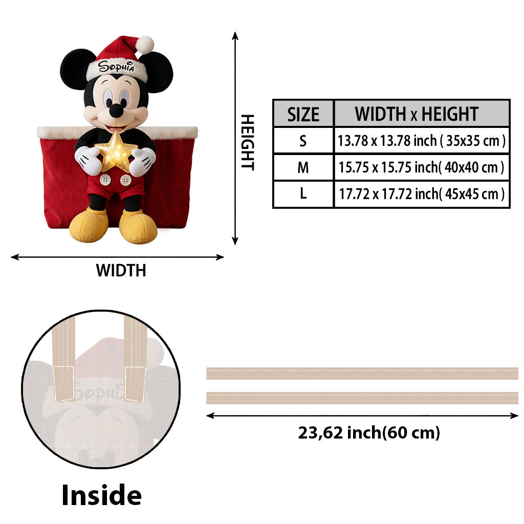 Magical Christmas - Personalized Mouse Custom Shape Tote Bag