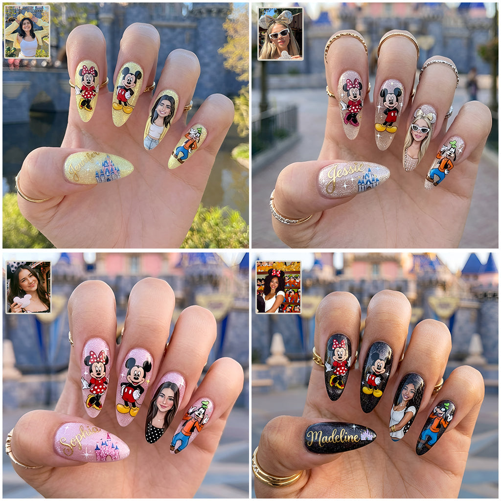 Magical World Fan - Personalized Mouse Press On Nails