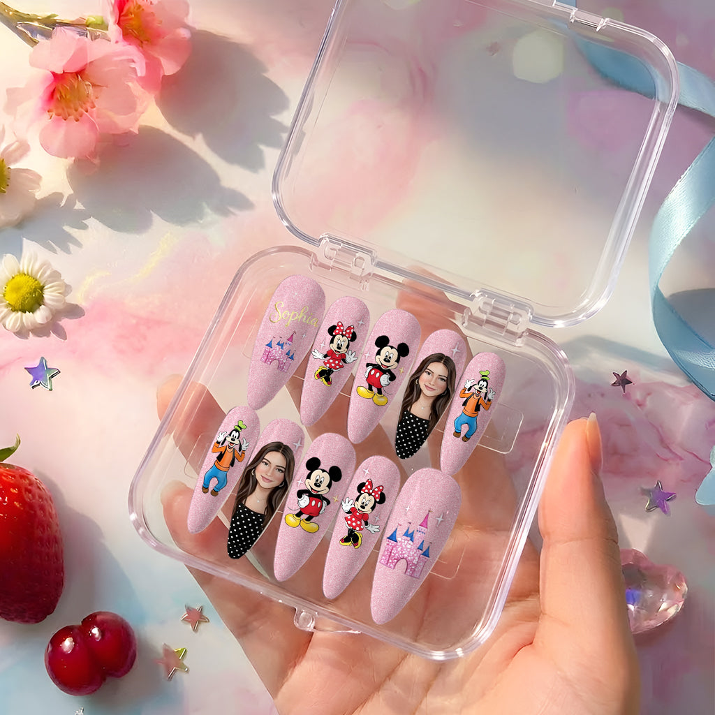 Magical World Fan - Personalized Mouse Press On Nails