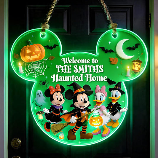 Happy Halloween - Personalized Mouse Luminous Acrylic Sign