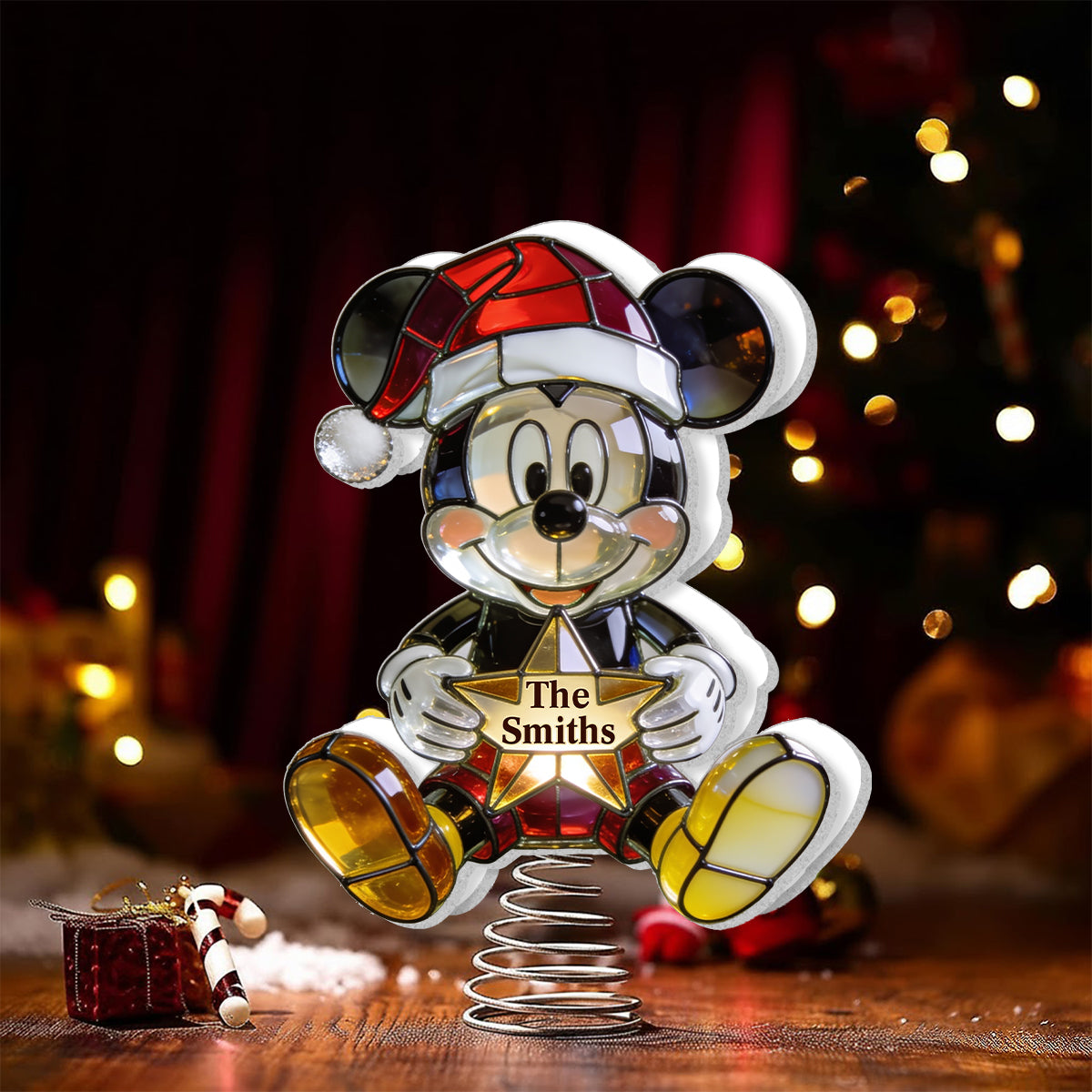 Belive In Magic - Personalized Mouse LED Light Tree Topper
