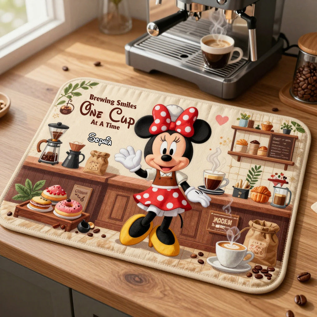 Powered By Coffee - Personalized Coffee Placemat