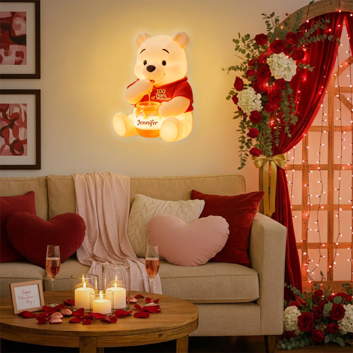 100 Years Of Wonder - Personalized LED Light Acrylic Sign