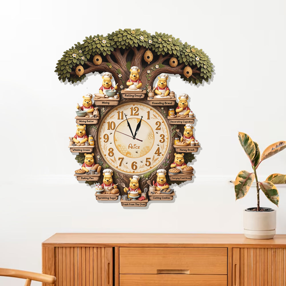 It's Baking Time - Personalized Baking LED Light Wall Clock