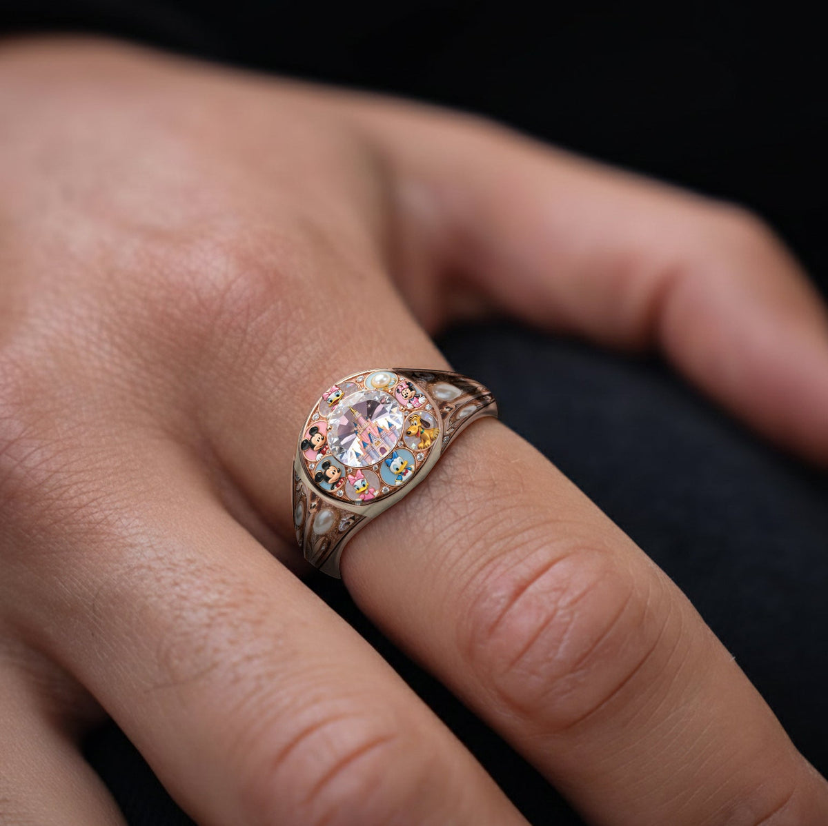 Magical Time - Personalized Mouse Signet Ring