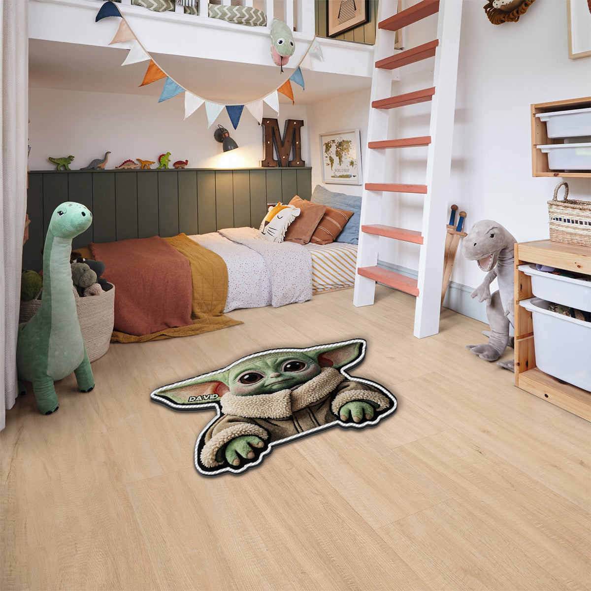 Cute Baby - Personalized The Force Non-Slip Tufted Rug