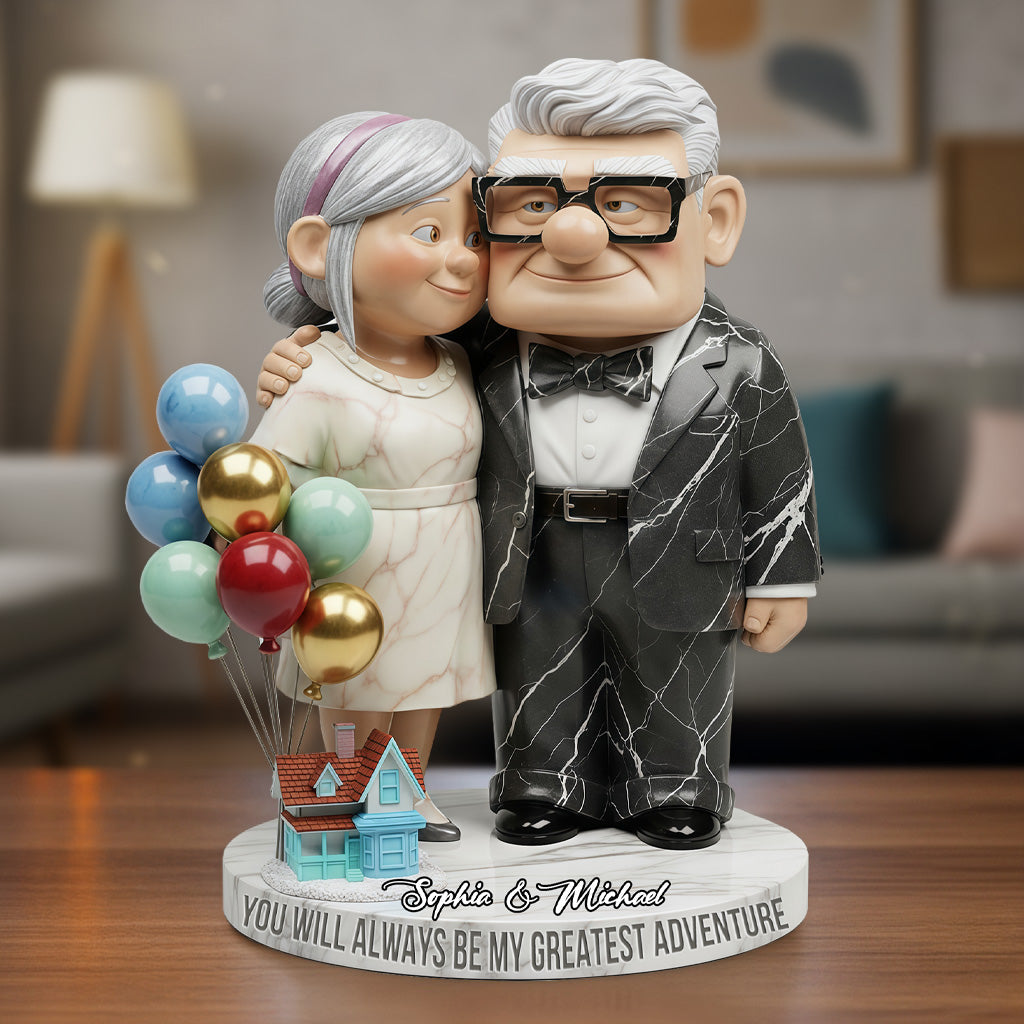 You Are My Greatest Adventure - Personalized Couple Custom Shaped Acrylic Plaque