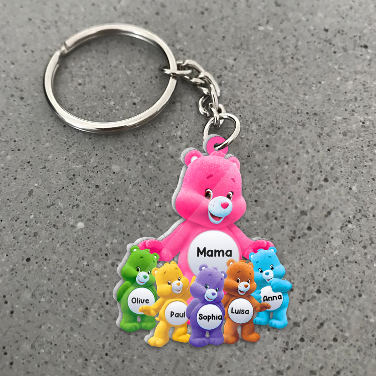 Mama Bear - Personalized Mother Keychain