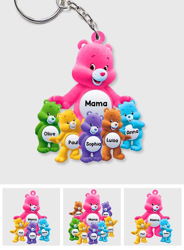 Mama Bear - Personalized Mother Keychain