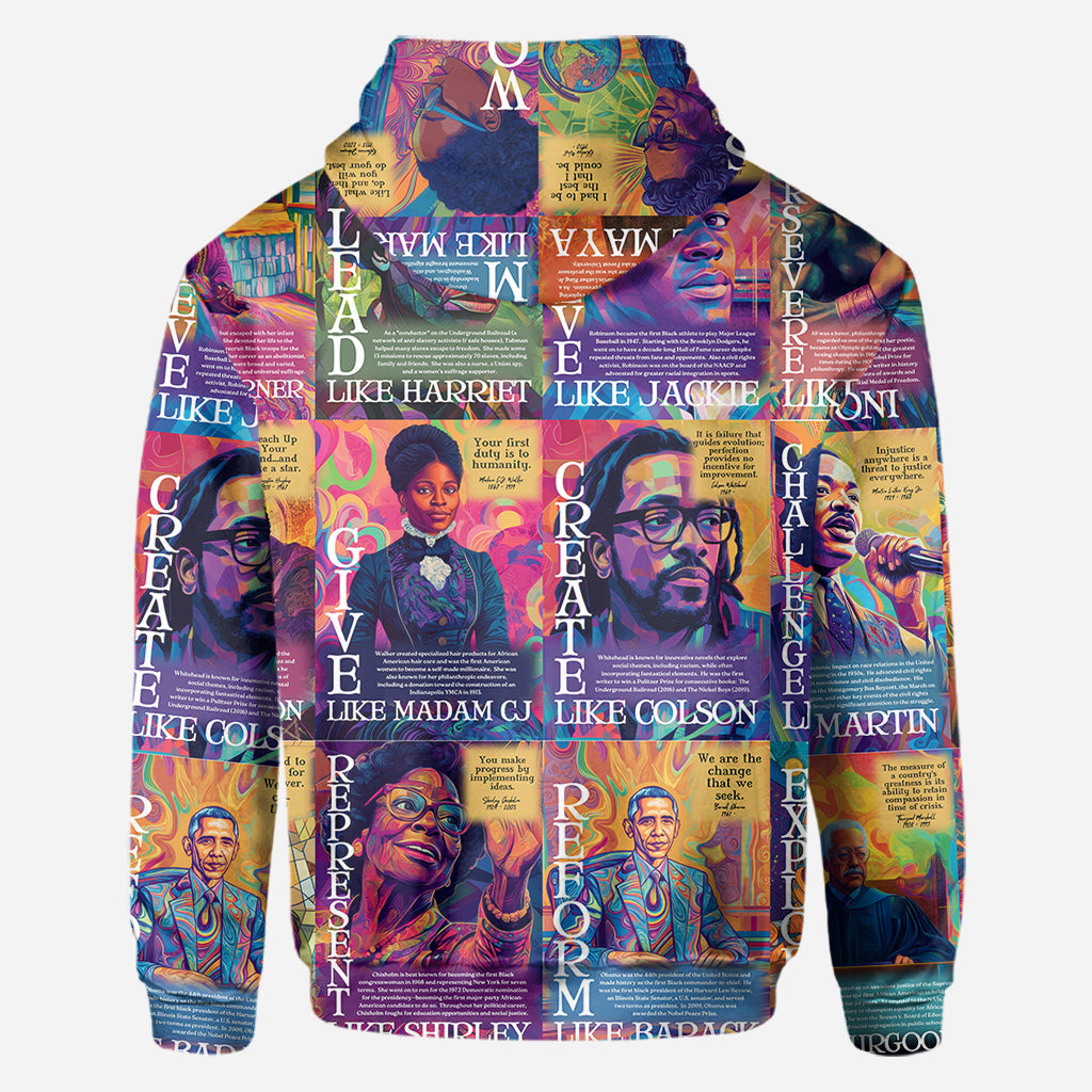 Dream Like Martin Rise Like Maya - Personalized African American All Over Shirt
