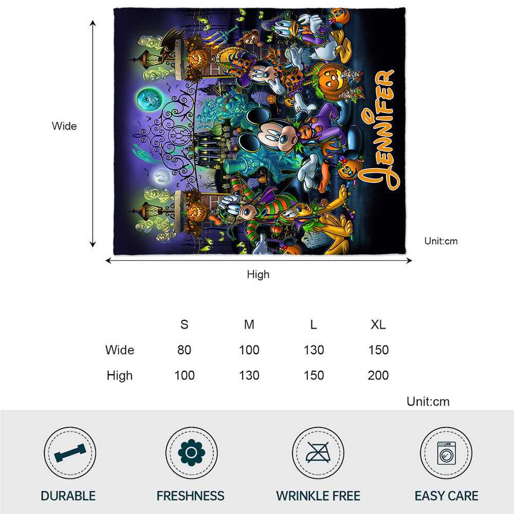 Happy Haunts Room For More - Personalized Mouse Blanket