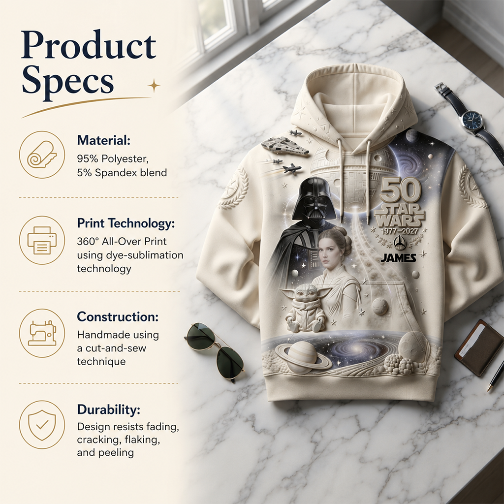 Dark Side 50th Anniversary - Personalized The Force All Over Shirt