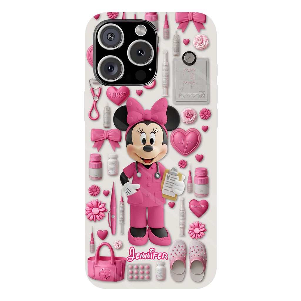 Nursing Is A Work Of Heart - Personalized Nurse Full Print Phone Case