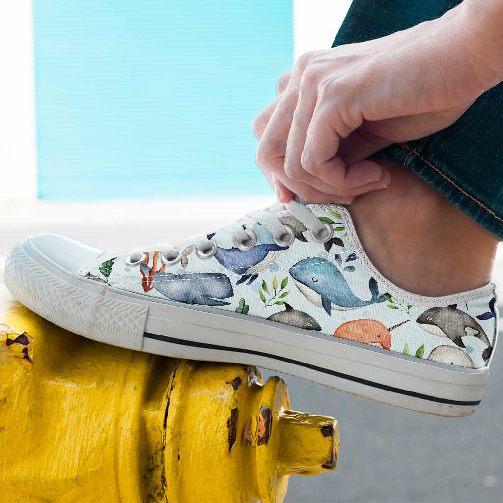 Lovely Whales Whale Low Top Shoes 0622
