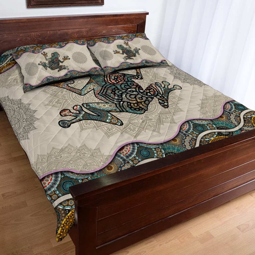 Love Frogs Frog Quilt Set 0622