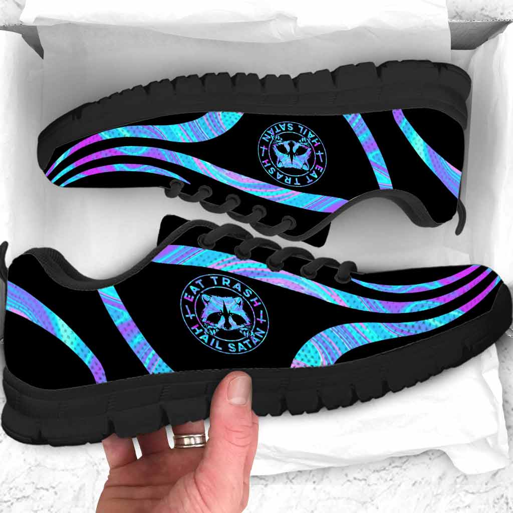 Eat Trash Hail Satan Raccoon Sneakers 0622