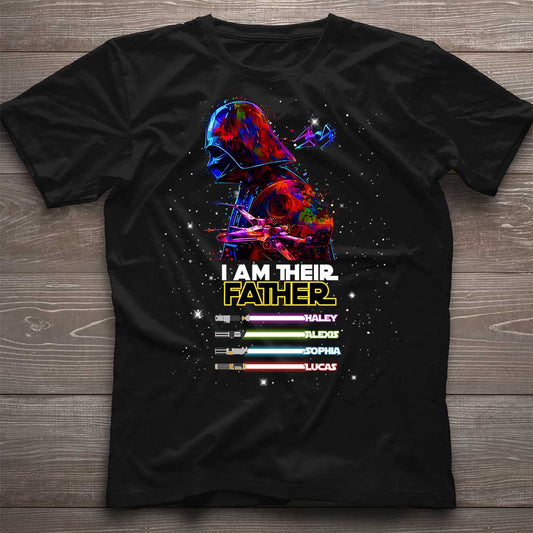 I Am Their Father - Personalized Father's Day The Force T-shirt and Hoodie abtest