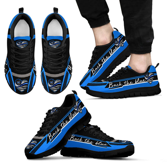 Back The Blue Police Officer Sneakers 0622
